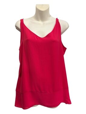 Chico's Vibrant Pink V-Neck Sleeveless Camisole Chico’s 2 or large
